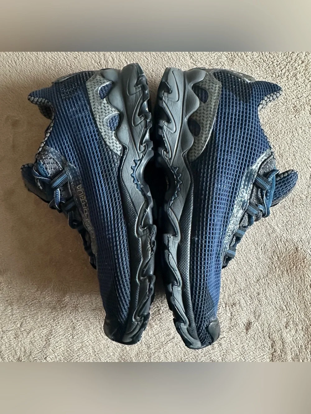 La Sportiva Wild Cat Trail Running Hiking Shoes Men's US 10 Blue Ankle Height